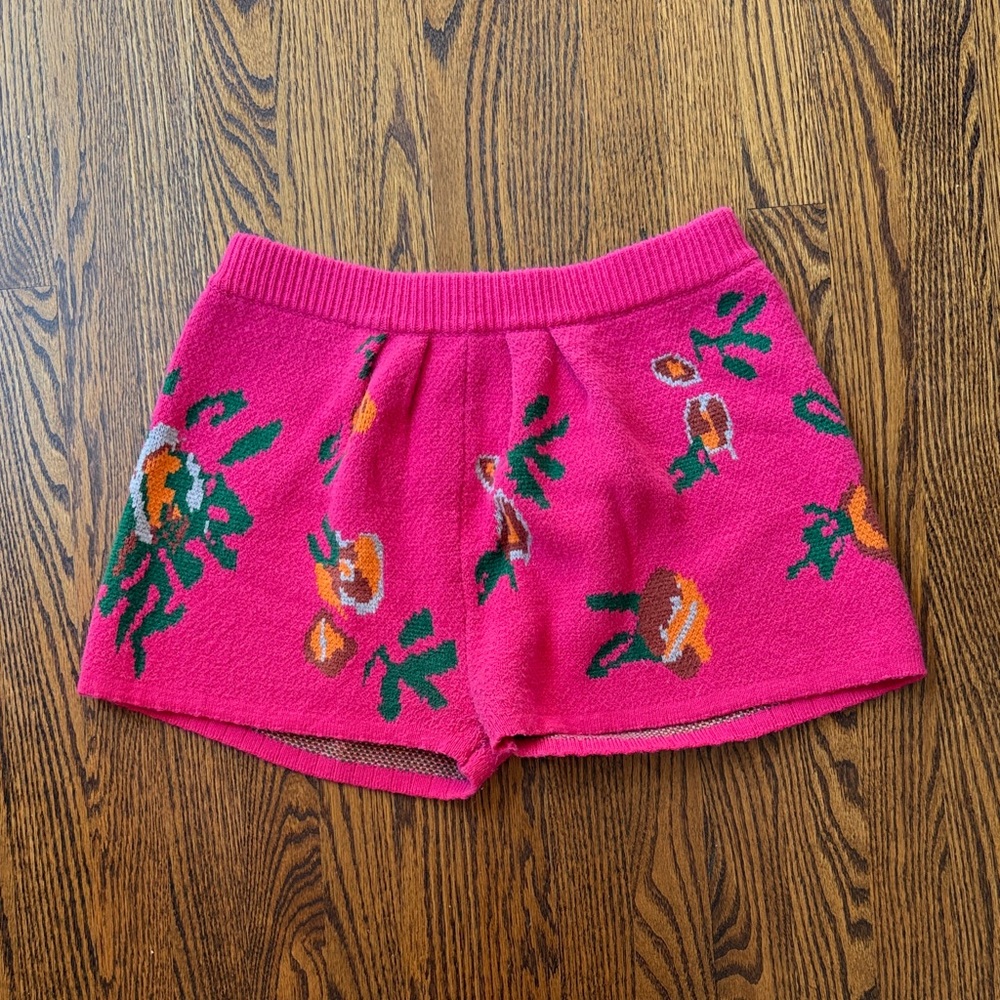 B14 Cider Women’s XL Pink Floral High Waist Shorts